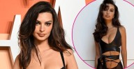Emily Ratajkowski Turns Heads in Sheer, Bondage-Inspired Leather Lingerie: See Photos