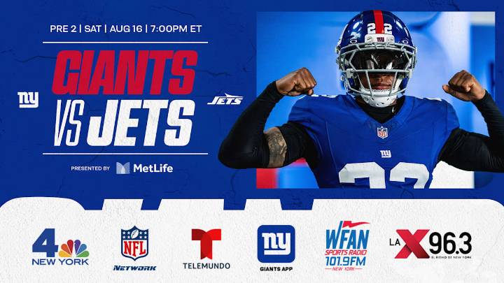 Giants vs. Jets: How to Watch, Listen & Live Stream Preseason Week 2
