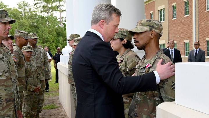 Soldiers hailed as heroes for tackling armed assailant at Fort Stewart