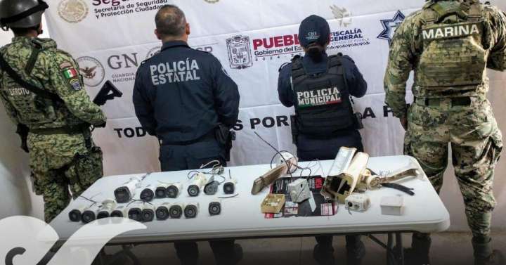 Retiran 17 cámaras irregulares sobre carretera Puebla