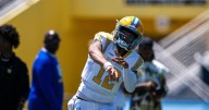 Southern quarterback Jalen Woods carted off after big hit