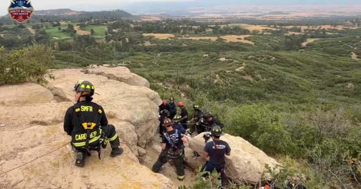 Injured hiker rescued after 20 foot fall in south Denver metro area park