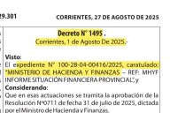 BANCO DE CORRIENTES! Apareció un Decreto en Corrientes que aprueba operatorias financieras