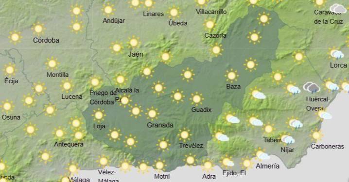 Tiempo Granada | Jueves estable con máximas en descenso en el litoral y cielos despejados