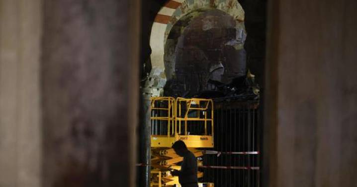 Las imágenes de cómo ha quedado la Mezquita de Córdoba tras el incendio