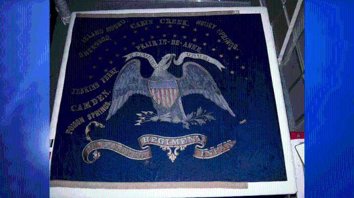 KS civil war-era flags in desperate need of restoration