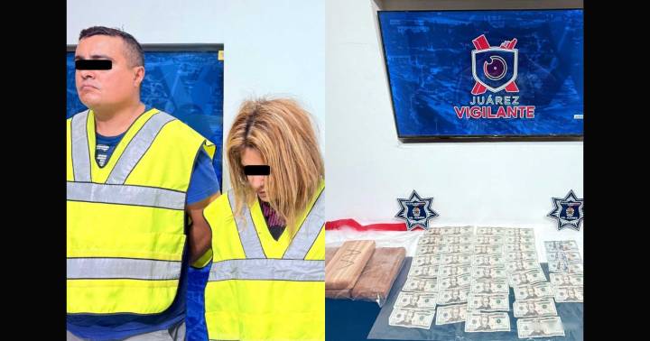 Pareja viajaba a exceso de velocidad, los detienen y les aseguran cuatro kilogramos de cocaína