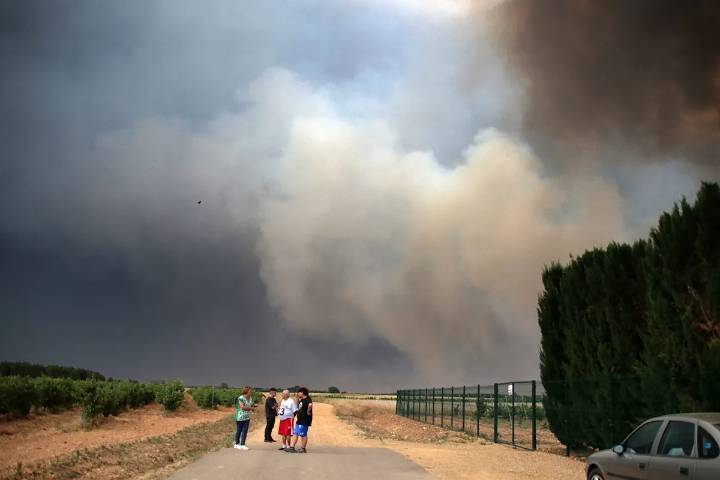 El incendio forestal de Molezuelas podría convertirse en el más grande de la historia de España