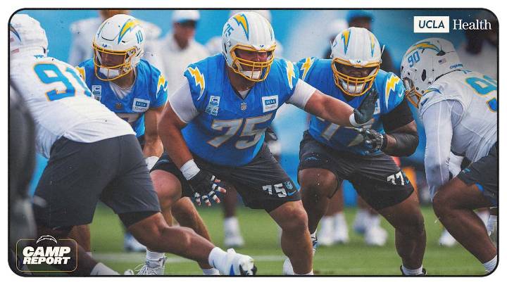 Chargers Camp Report: Harbaugh Gives Update on Starting Offensive Line