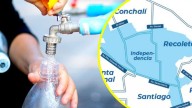 Se cortará el agua por 37 horas en seis comunas de Santiago: Estas son las zonas afectadas