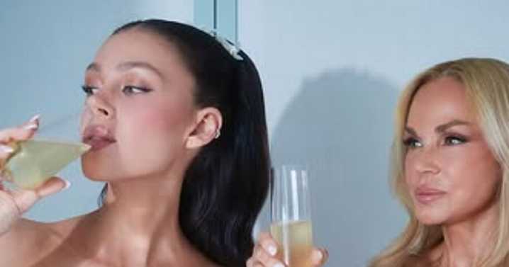 Nicola Peltz poses topless with supermodel mum behind scenes of wedding vow renewal
