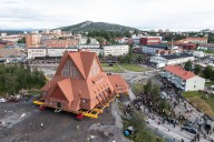 La iglesia de Kiruna se traslada para evitar ser destruida