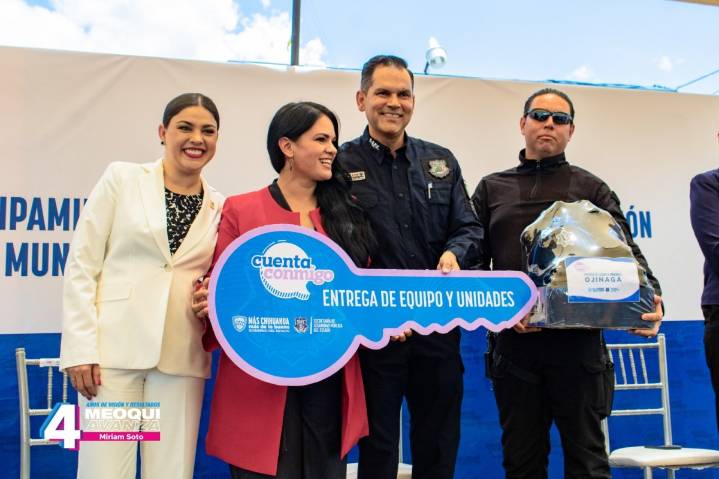 Posiciona Miriam Soto a Meoqui como referente estatal para la seguridad
