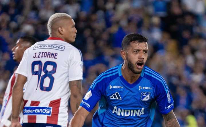 Millonarios rompe la mala racha con una contundente goleada al Junior