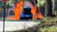 Watch: Georgia State patrol car bursts into flames after pursuit ends in crash