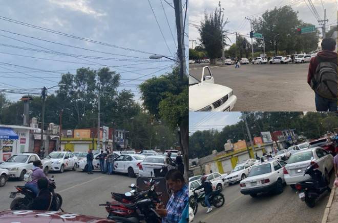 ¡Precaución! Bloqueos de taxistas colapsan vialidades en Tenancingo