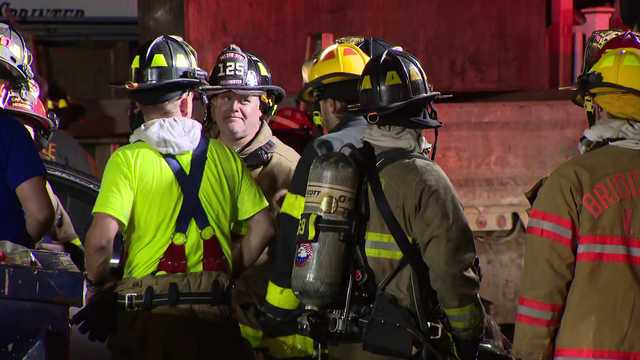 Fire at auto body shop in Bridgeville