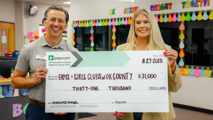 Paycom donates $41K to Boys & Girls Clubs in Oklahoma and Texas