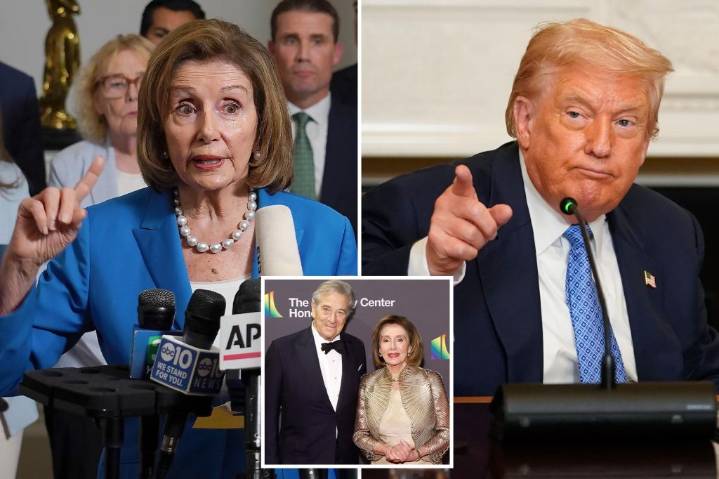 Trump rips Nancy Pelosi, alleging husband got rich off 'inside information'