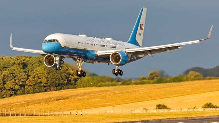 Air Force Two's UK Visit: No-Fly Zone Over The Cotswolds & RAF Fairford Stopover