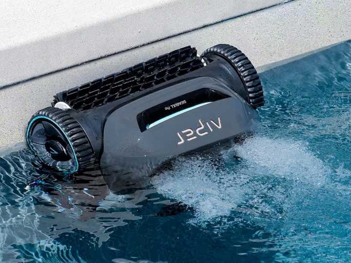 Amazon has a robot pool cleaner that will keep your swimming pool clean for the rest of summer