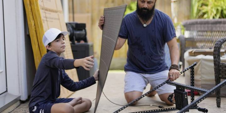 Instead of a $50,000 solar panel on your roof, how about a $2,000 one small enough to fit on your deck? 'We thought absolutely, let’s do this right away'