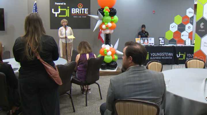 Youngstown Business Incubator, BRITE Energy hold open house, ribbon tying