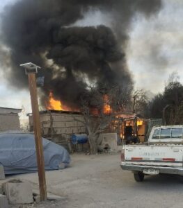 5 viviendas destruidas y18 damnificados en incendio que afectó el sector de callejón Zorraíndo
