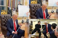 Zelensky gives Trump golf putter from Ukrainian soldier who lost leg in combat