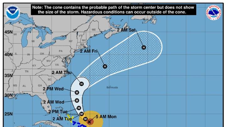 Hurricane Erin path tracker: See where the Cat 4 storm is headed