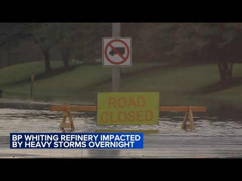 Rain floods basements in NW Indiana, impacts Whiting BP refinery