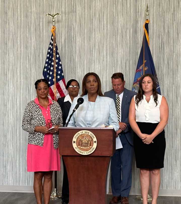 Fiscal Letitia James contra arrestos de ICE en cortes