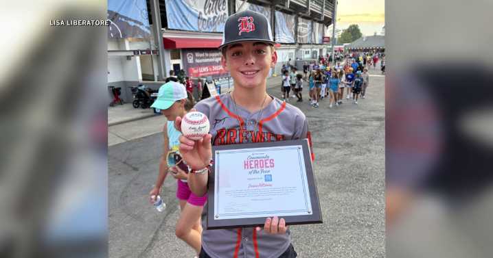 Local baseball player honored at Little League World Series