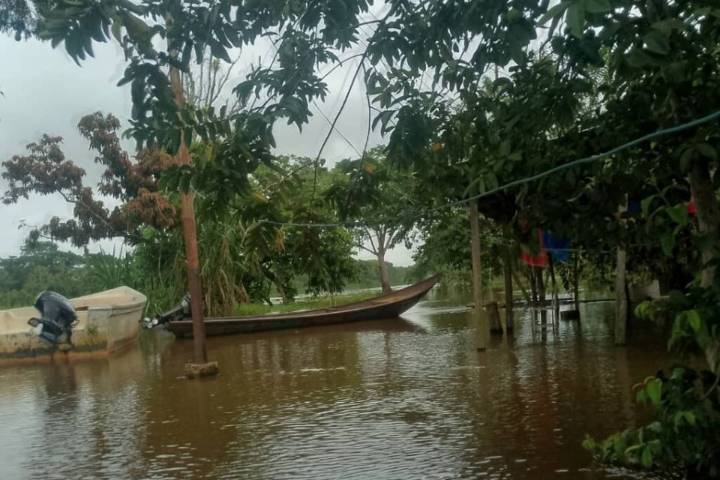 Río Orinoco supera la alerta roja en Delta Amacuro y deja 70 comunidades inundadas