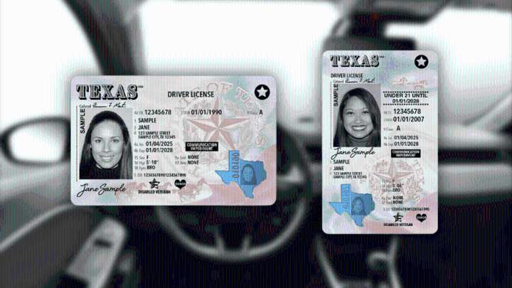 Diseño más resistente y con estrella negra: así luce la nueva licencia de Texas