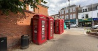 Classic red phonebox from UK being auctioned off