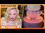 Madonna Celebrates 67th Birthday With Huge Labubu Cake
