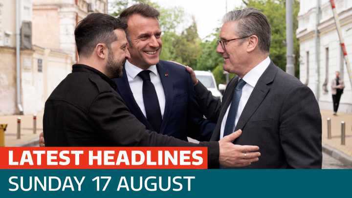 The latest headlines - as Starmer to join European leaders for Trump