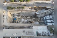 Colapso en Calle 10 afectó 90 metros de vialidad y cableado de 13 mil 200 voltios