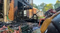 Fire damages home, destroys another in Clayton: 'terrifying'