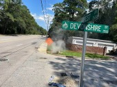 Gas leak shuts down a portion of Forest Dr.