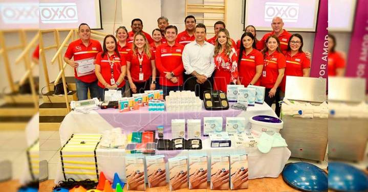 Recibe DIF Victoria equipo médico de cadena comercial OXXO