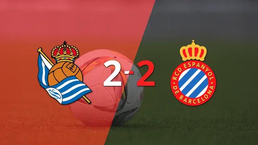 LaLiga EA Sports: En un emocionante partido, Real Sociedad y Espanyol empataron 2