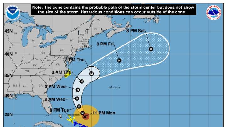 Hurricane Erin to batter the US East Coast