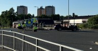 Cop to stand trial after police van and car crash leaving man seriously injured