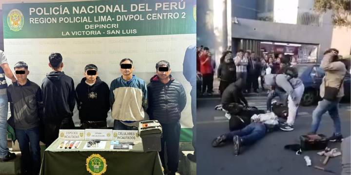 Pánico por balacera en el Centro de Lima: cinco detenidos tras intento de asalto en la Av. Abancay