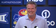 Bill Self says he could coach a game tomorrow after recent health scare, praises David Booth for donation
