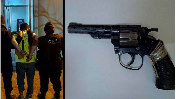 Ataque a tiros contra policías en Santa Fe: un delincuente fue detenido con un revólver calibre 32