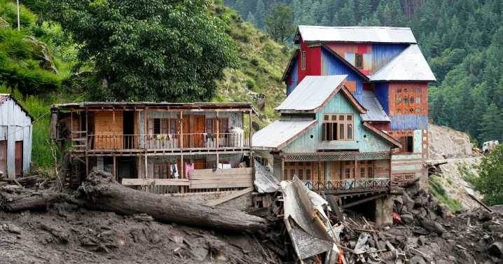 Torrential rains trigger flash floods in Kashmir, killing at least 56 and leaving scores missing