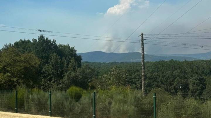 El incendio de Anllares en León se reproduce y corta una carretera